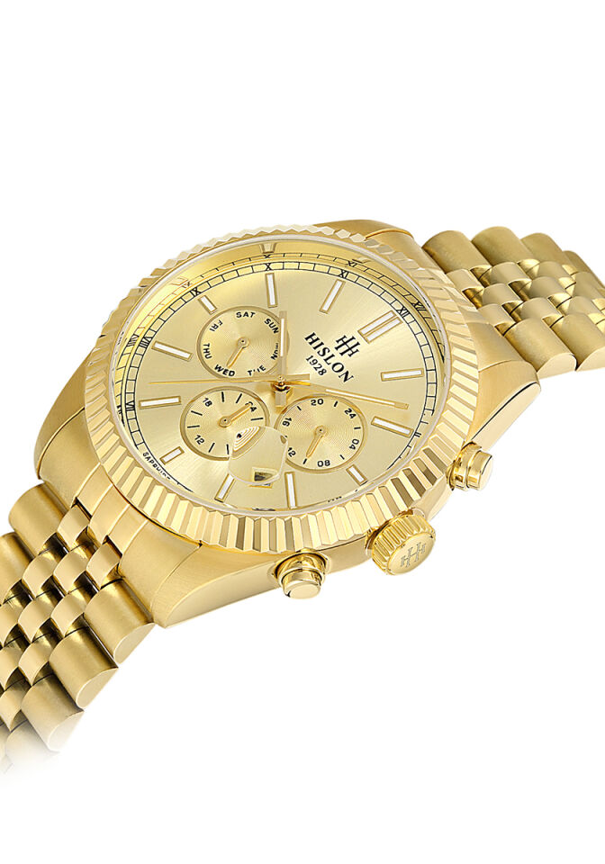 Hislon Men's Date DT117G-08SG