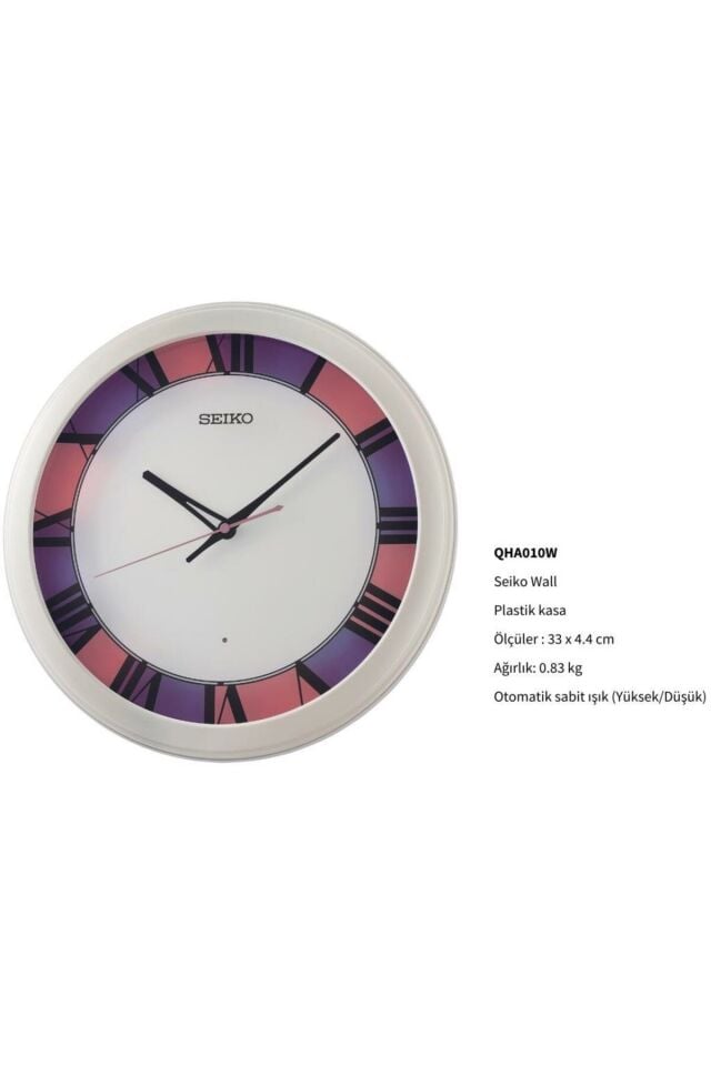 Qha010W Led Işıklı Duvar Saati