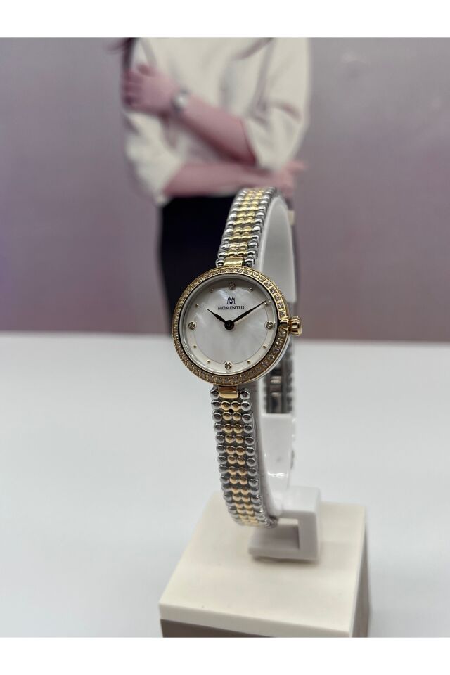 Klasik Taşlı Kadın Kol Saati 24Mm  3 Yıl Garantili