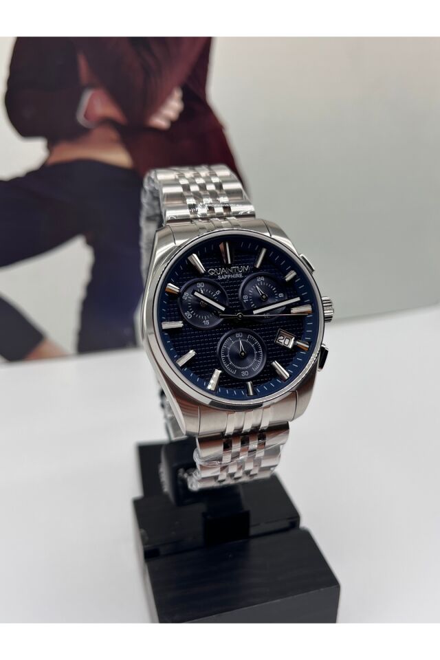 Damat Saati Çelik 10 Atm Su Geçirmez Safir Kristal Cam 2 Yıl Garantili