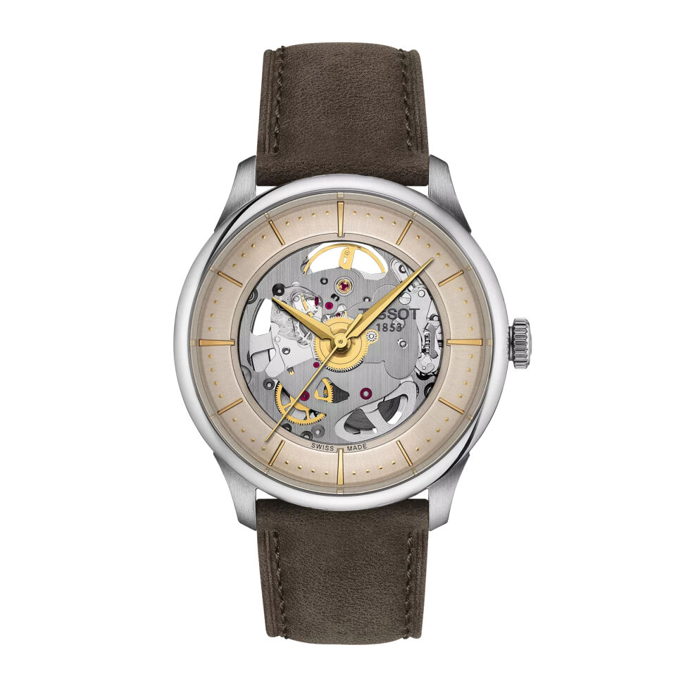 Tissot Chemin Des Tourelles Skeleton 39mm T1398361626100 -  Erkek Kol Saati T139.836.16.261.00