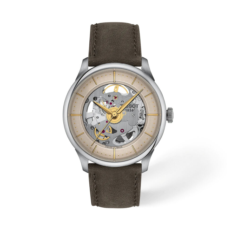 Tissot Chemin Des Tourelles Skeleton 39mm T1398361626100 -  Erkek Kol Saati T139.836.16.261.00