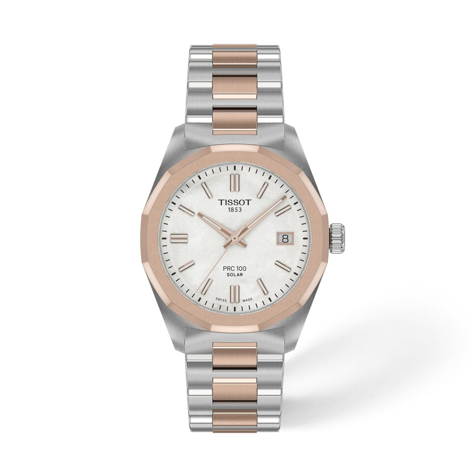 Tissot PRC 100 Solar 34mm T1518222211100 - Kadın Kol Saati T151.822.22.111.00