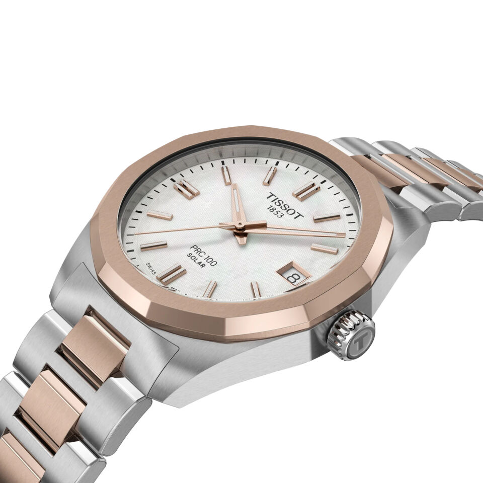 Tissot PRC 100 Solar 34mm T1518222211100 - Kadın Kol Saati T151.822.22.111.00