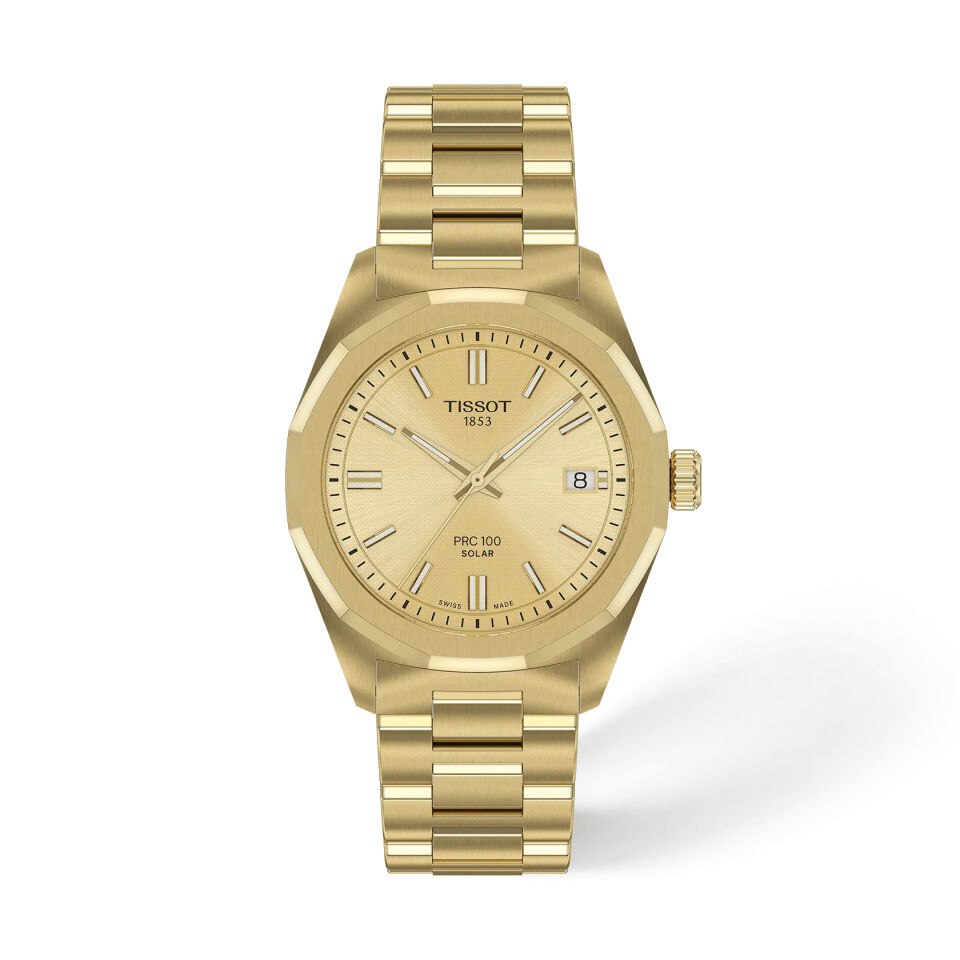 Tissot PRC 100 Solar 34mm T1518223302100 - Kadın Kol Saati T151.822.33.021.00
