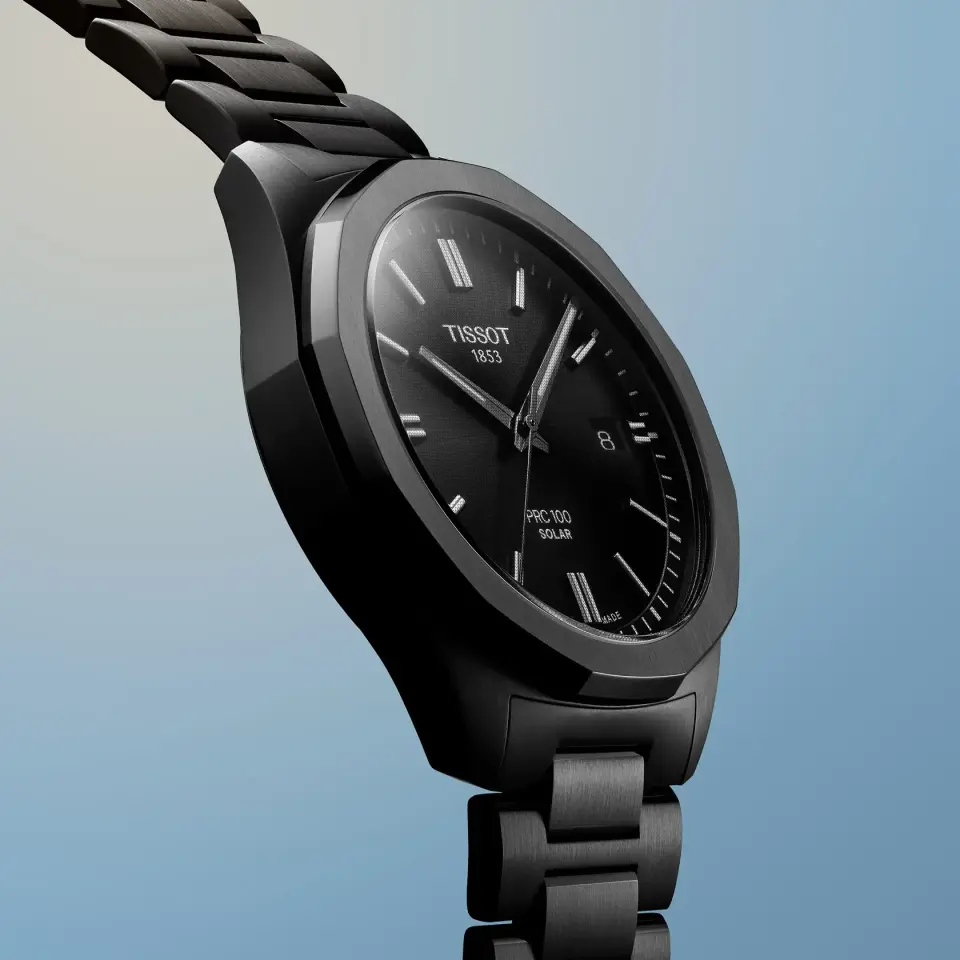 Tissot PRC 100 Solar 39mm T1514223305100 - Erkek Kol Saati T151.422.33.051.00