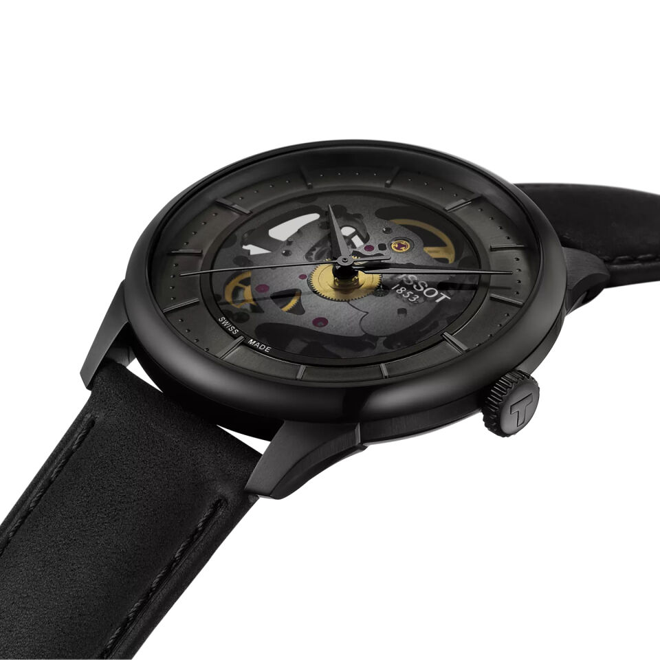 Tissot Chemin Des Tourelles Skeleton 39mm T1398363644100 -  Erkek Kol Saati T139.836.36.441.00