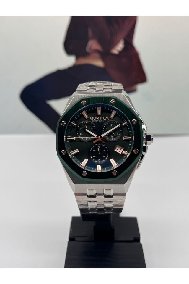 Yeşil Bezel Hunter Erkek Kol Saati 10 Atm Su Geçirmez 2 Yıl Garantili Hng1063.390