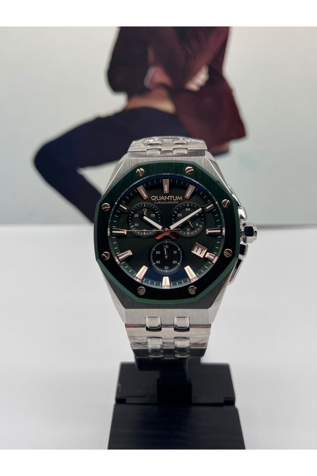 Yeşil Bezel Hunter Erkek Kol Saati 10 Atm Su Geçirmez 2 Yıl Garantili Hng1063.390