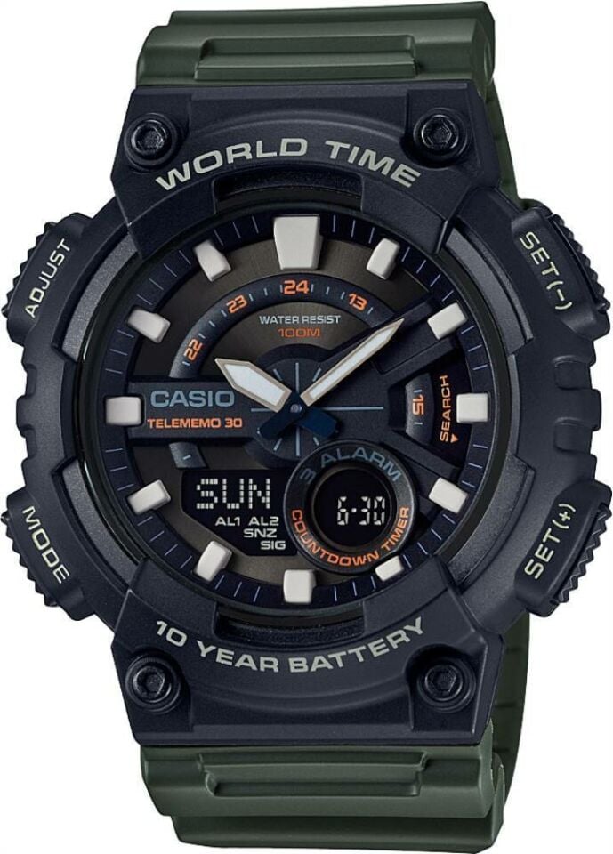 Casio AEQ-110W-3AVDF  Digital Erkek Kol Saati