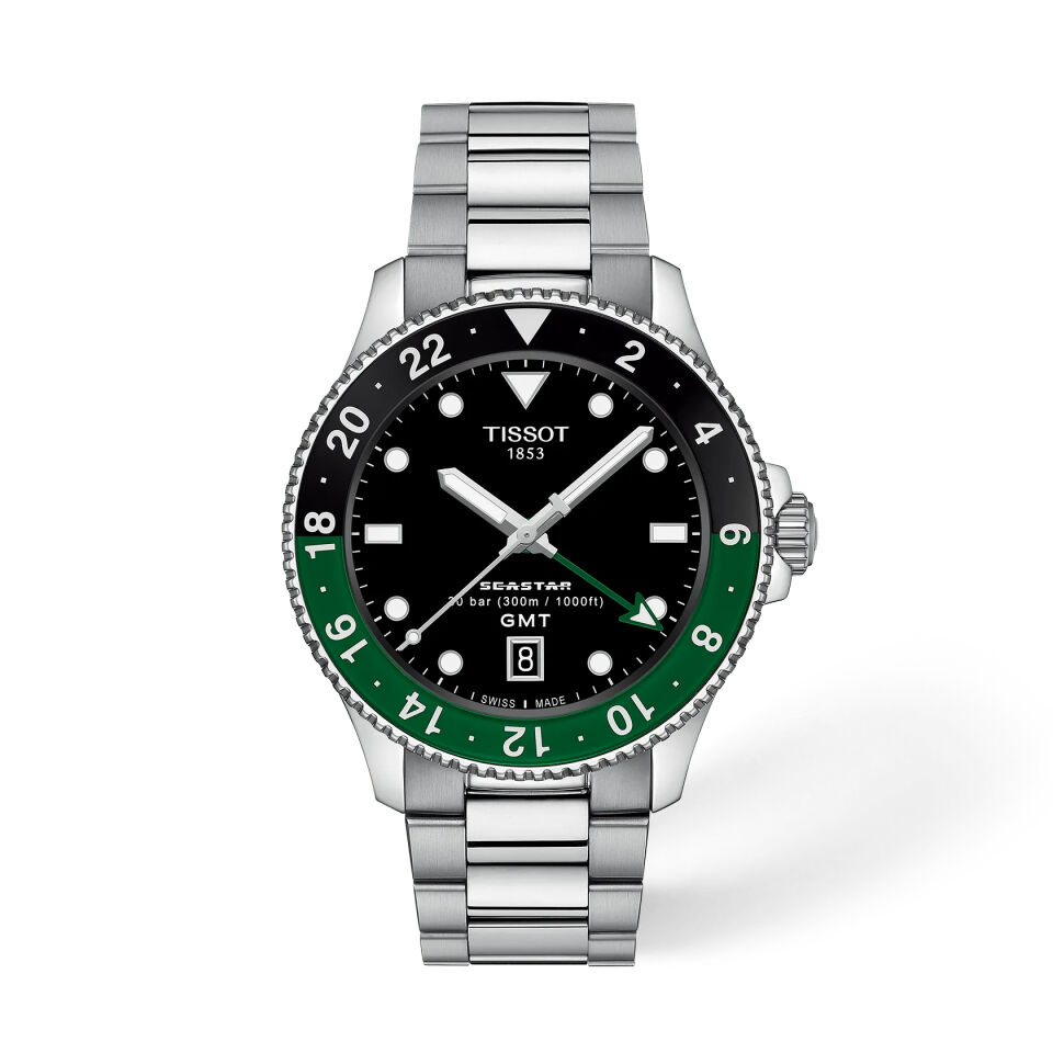 Tissot Seastar 1000 GMT 40mm T1208521105100 - Erkek Kol Saati T120.852.11.051.00