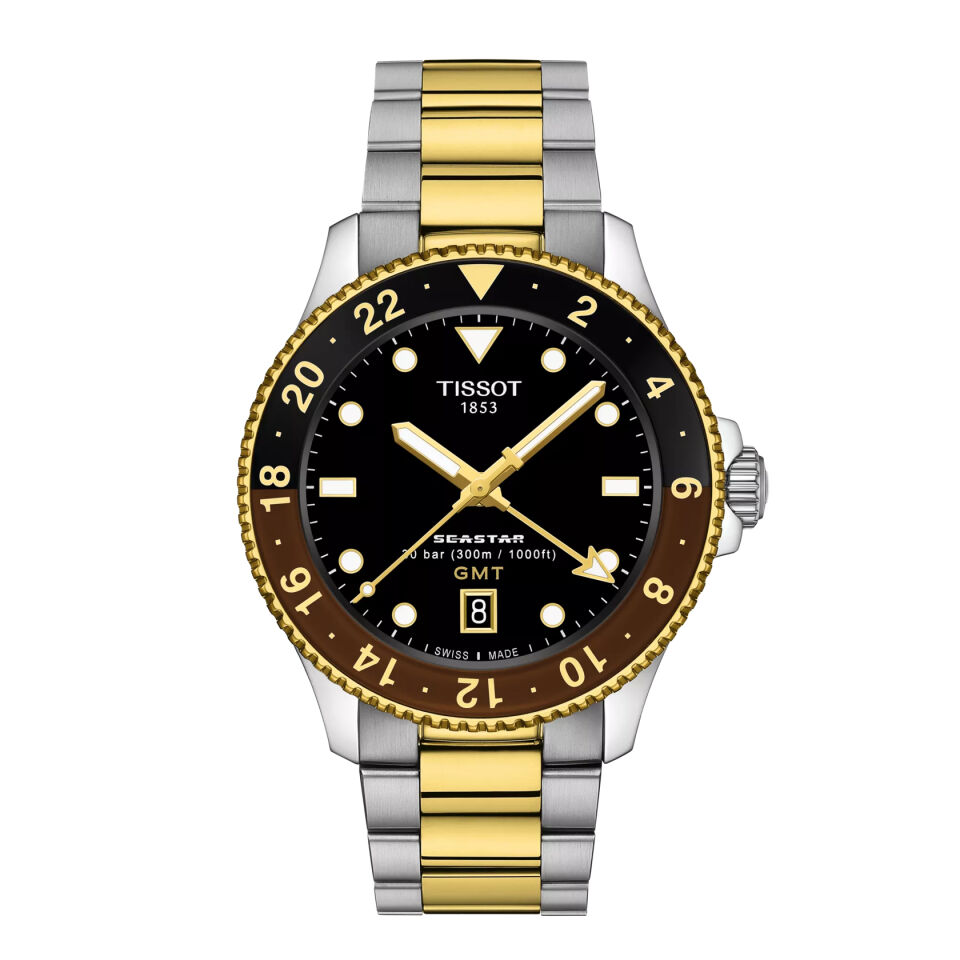 Tissot Seastar 1000 GMT 40mm T1208522205100 - Erkek Kol Saati T120.852.22.051.00