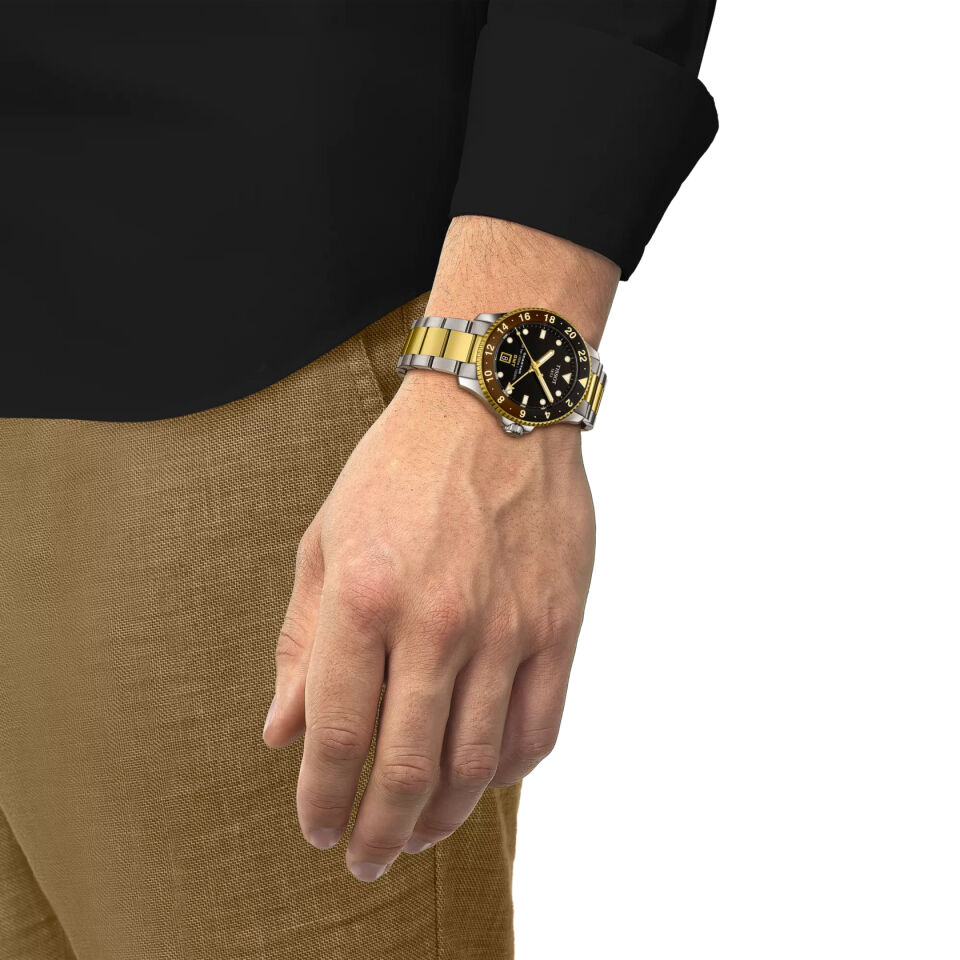Tissot Seastar 1000 GMT 40mm T1208522205100 - Erkek Kol Saati T120.852.22.051.00