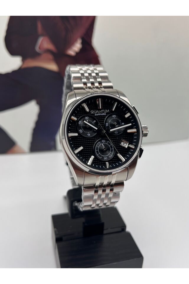 Damat Saati Çelik 10 Atm Su Geçirmez Safir Kristal Cam 2 Yıl Garantili