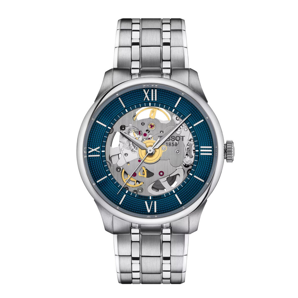 Tissot Chemin des Tourelles Skeleton 39mm T1398361104800 - Erkek Kol Saati T139.836.11.048.00