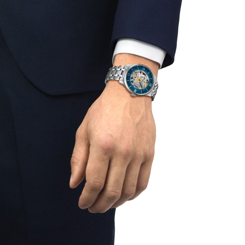 Tissot Chemin des Tourelles Skeleton 39mm T1398361104800 - Erkek Kol Saati T139.836.11.048.00