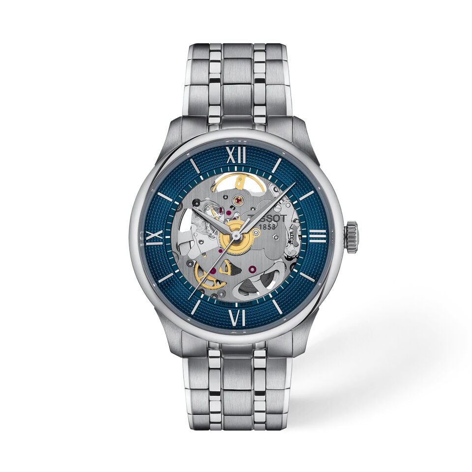 Tissot Chemin des Tourelles Skeleton 39mm T1398361104800 - Erkek Kol Saati T139.836.11.048.00