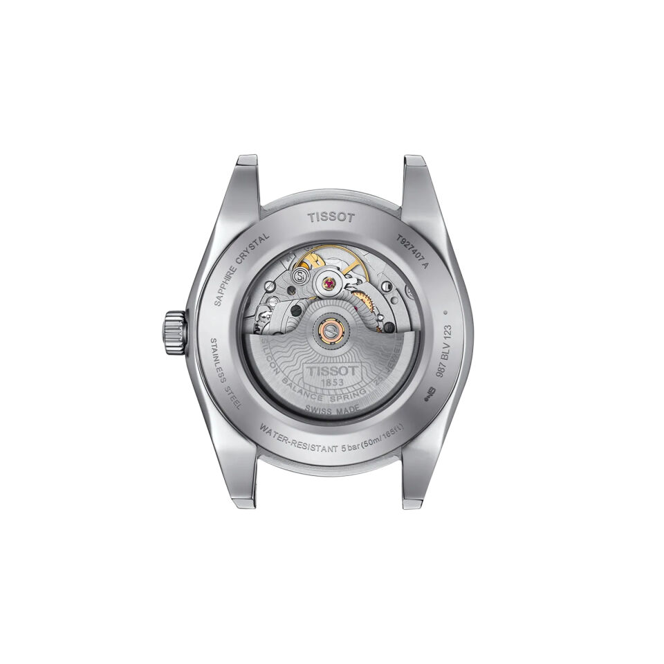 Tissot Gentleman Gold bezel 40mm T9274074604100 - Erkek Kol Saati T927.407.46.041.00