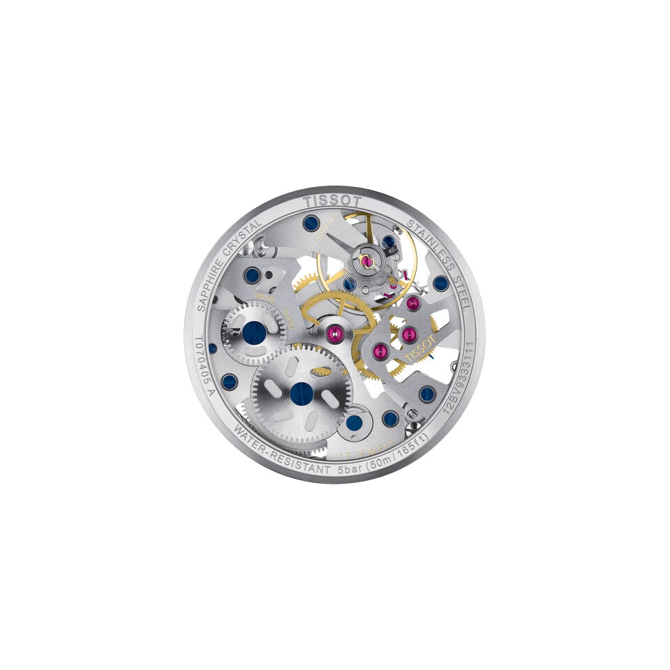 Tissot T-Complication Squelette 43mm T0704051641100 - Erkek Kol Saati T070.405.16.411.00