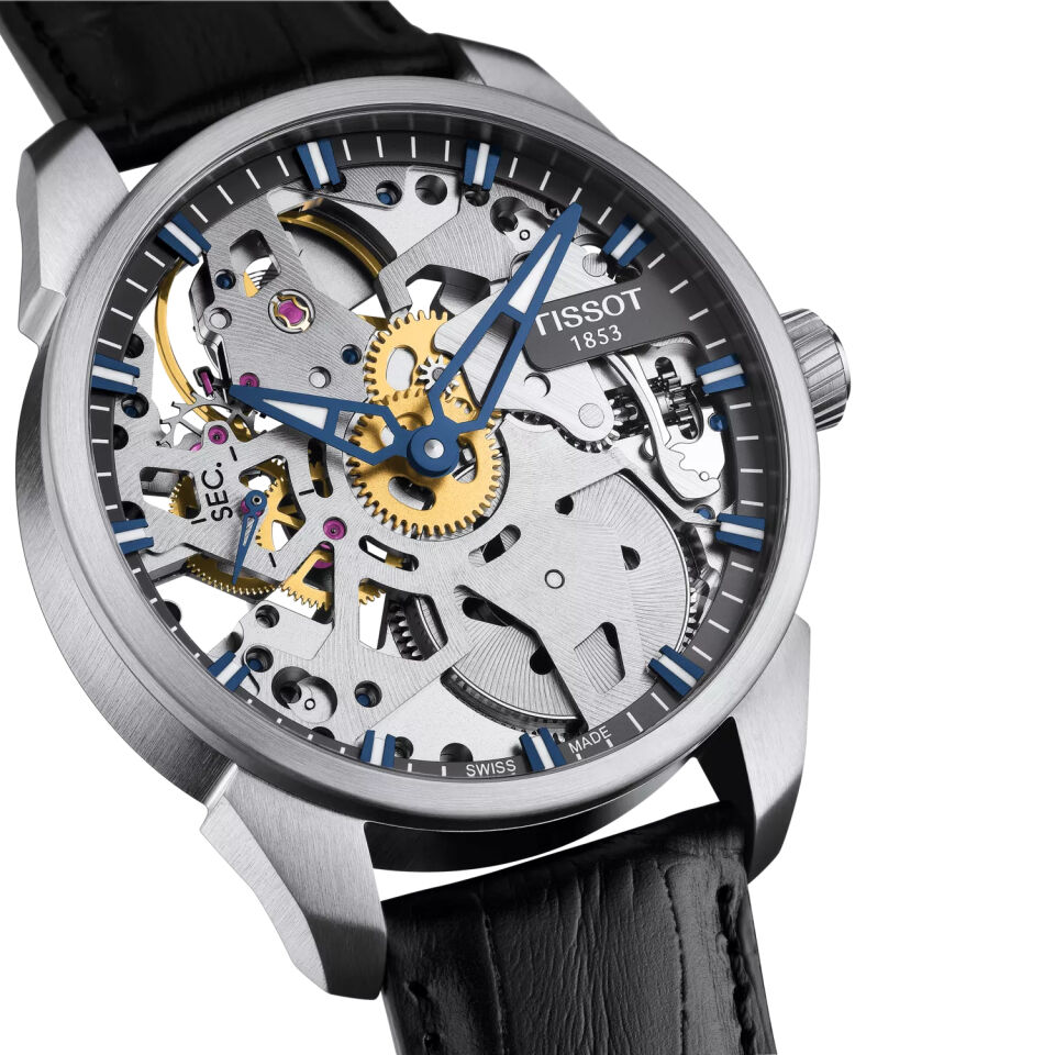 Tissot T-Complication Squelette 43mm T0704051641100 - Erkek Kol Saati T070.405.16.411.00
