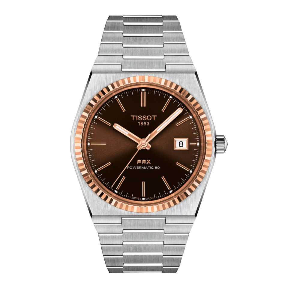 Tissot PRX Gold 40mm T9314074129100 - Erkek Kol Saati T931.407.41.291.00