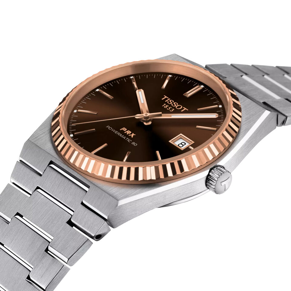 Tissot PRX Gold 40mm T9314074129100 - Erkek Kol Saati T931.407.41.291.00